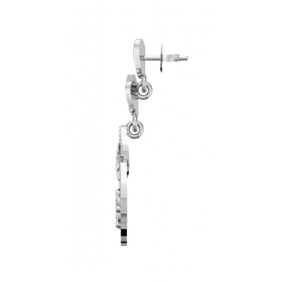 Valentine Diamond Heart Danglers